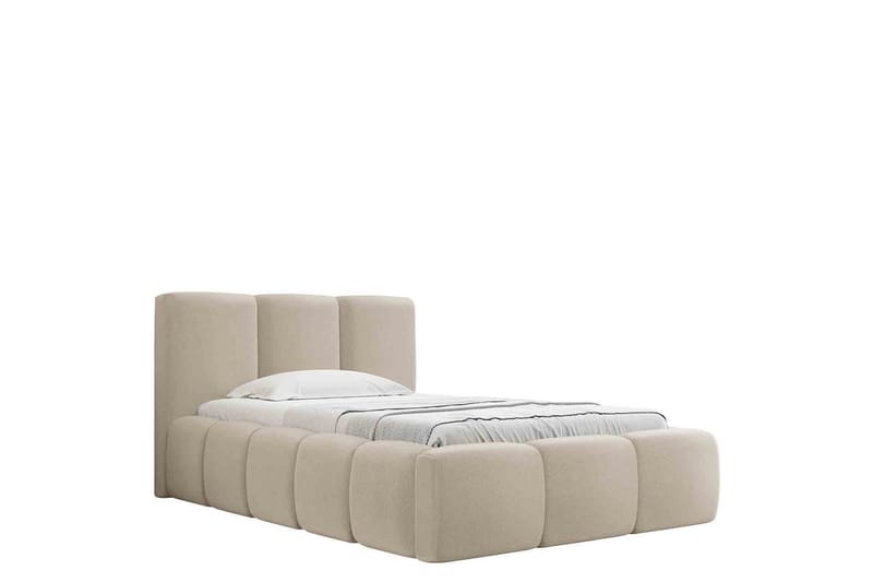 Salvenor Sengeramme med Opbevaring 90x200 cm, Beige