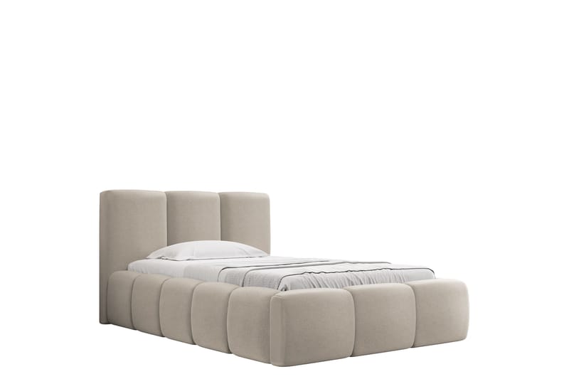 Salvenor Sengeramme med Opbevaring 90x200 cm - Beige - Møbler - Senge - Sengeramme & sengestel