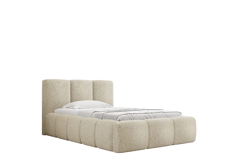 Salvenor Sengeramme med Opbevaring 90x200 cm - Beige - Møbler - Senge - Sengeramme & sengestel