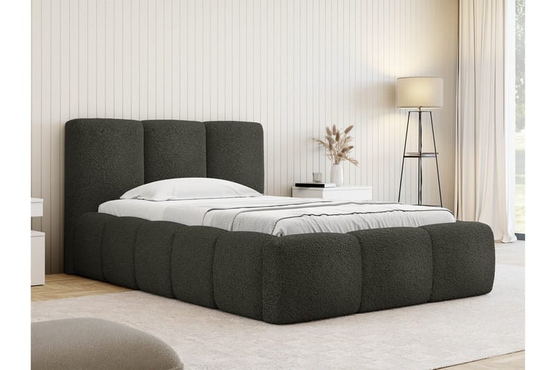 Salvenor Sengeramme med Opbevaring 90x200 cm - Grå - Møbler - Senge - Sengeramme & sengestel