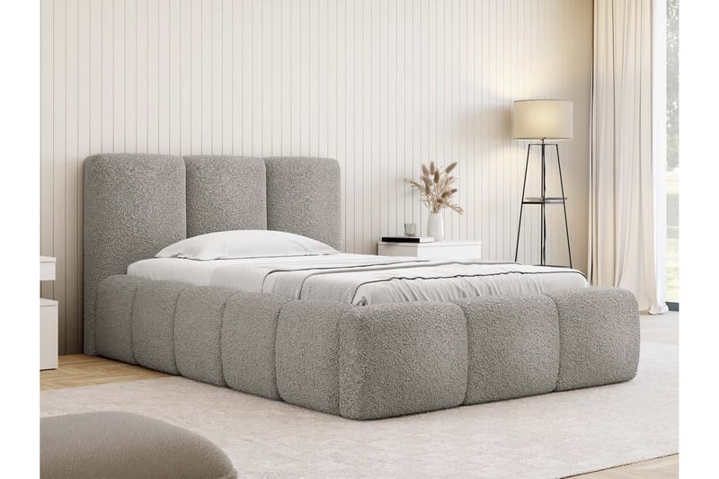 Salvenor Sengeramme med Opbevaring 90x200 cm - Grå - Møbler - Senge - Sengeramme & sengestel