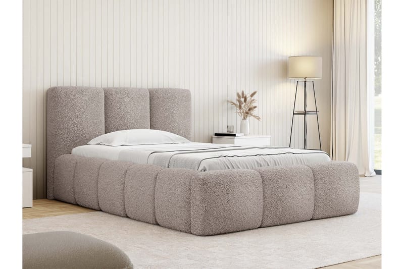 Salvenor Sengeramme med Opbevaring 90x200 cm - Rosa - Møbler - Senge - Sengeramme & sengestel