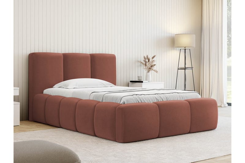 Salvenor Sengeramme med Opbevaring 90x200 cm - Rosa - Møbler - Senge - Sengeramme & sengestel