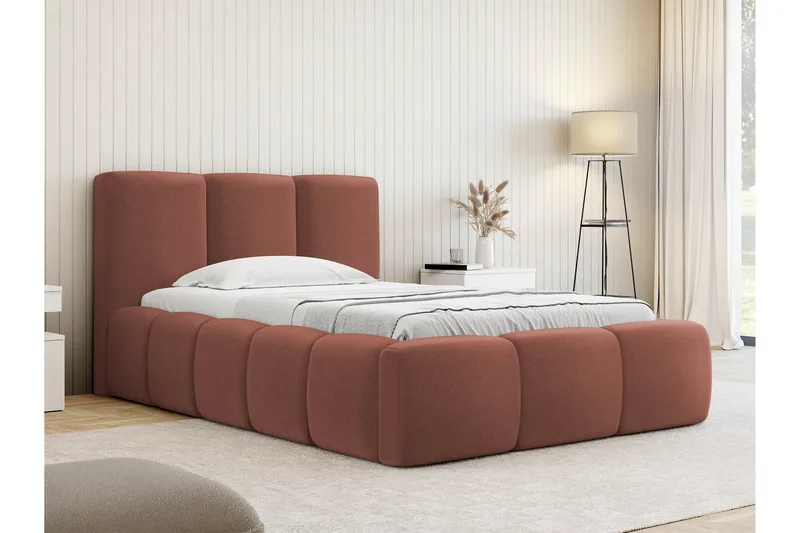 Salvenor Sengeramme med Opbevaring 90x200 cm - Rosa - Møbler - Senge - Sengeramme & sengestel