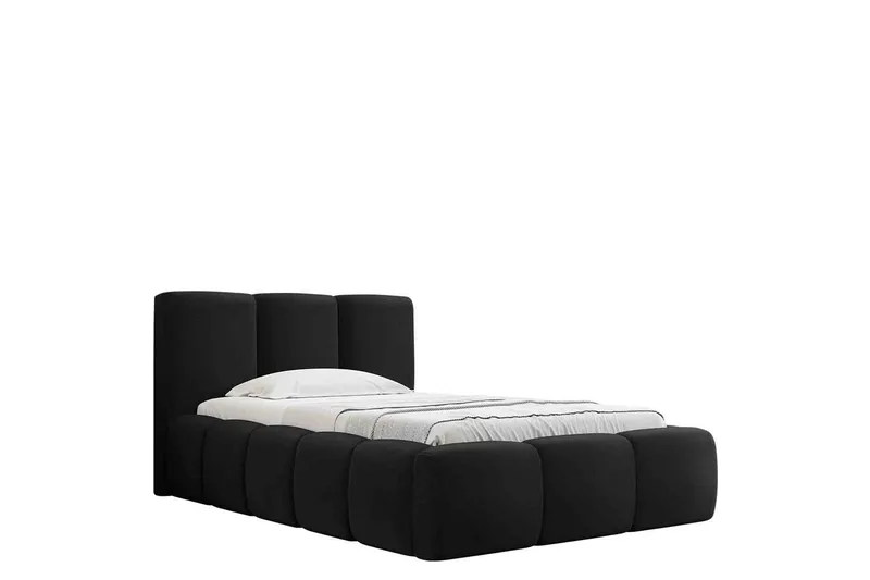 Salvenor Sengeramme med Opbevaring 90x200 cm, Sort