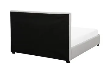 Sandrick kontinentalseng med opbevaring 140x200 - Grå - Møbler - Senge - Sengeramme & sengestel