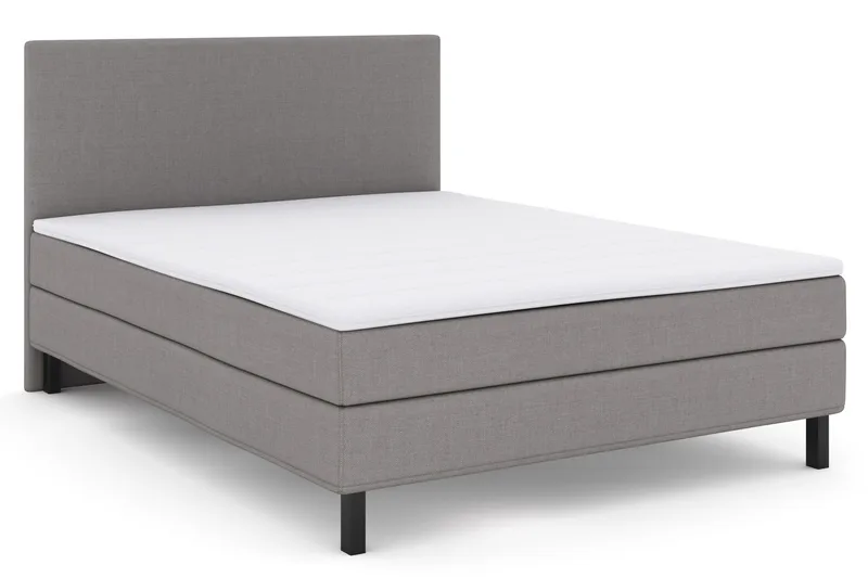 Select No 1 Komplet Sengepakke 160x200 - Lysegrå/Sort - Møbler - Senge - Komplet sengepakke
