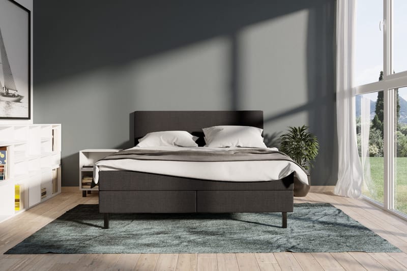 Select No 2 Komplet Sengepakke 180x200 - Mørkegrå/Sort - Møbler - Senge - Komplet sengepakke