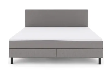 Select No 2 Komplet Sengepakke 210x210 - Lysegrå/Sort - Møbler - Senge - Komplet sengepakke
