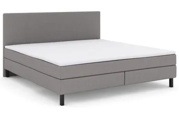 Select No 2 Komplet Sengepakke 210x210 - Lysegrå/Sort - Møbler - Senge - Komplet sengepakke