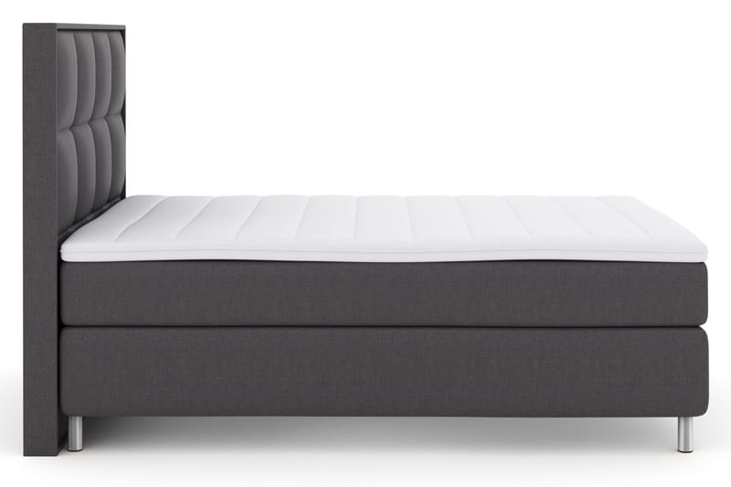 Select No 3 Komplet Sengepakke 140x200 Fast - Mørkegrå/Metal - Møbler - Senge - Komplet sengepakke