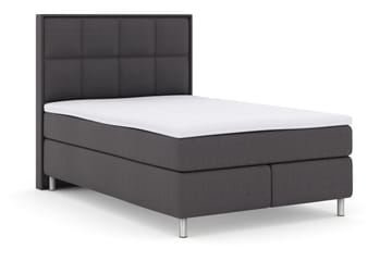 Select No 3 Komplet Sengepakke 140x200 Fast - Mørkegrå/Metal - Møbler - Senge - Komplet sengepakke