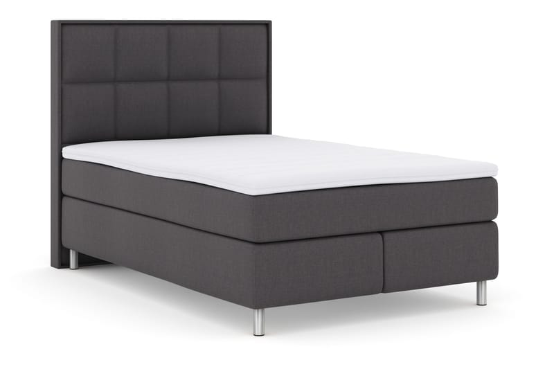 Select No 3 Komplet Sengepakke 140x200 Fast - Mørkegrå/Metal - Møbler - Senge - Komplet sengepakke