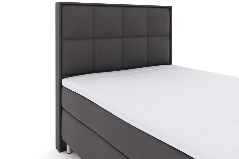 Select No 3 Komplet Sengepakke 140x200 Fast - Mørkegrå/Metal - Møbler - Senge - Komplet sengepakke