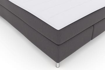 Select No 3 Komplet Sengepakke 140x200 Fast - Mørkegrå/Metal - Møbler - Senge - Komplet sengepakke