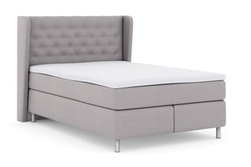 Select No 3 Komplet Sengepakke 140x200 Fast/Medium - Lysegrå/Metal - Møbler - Senge - Komplet sengepakke