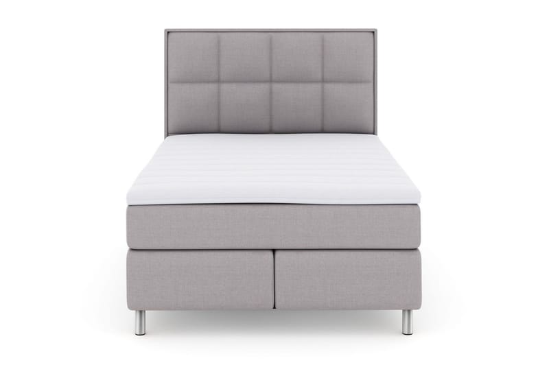 Select No 3 Komplet Sengepakke 140x200 Fast/Medium, Lysegrå/Metal