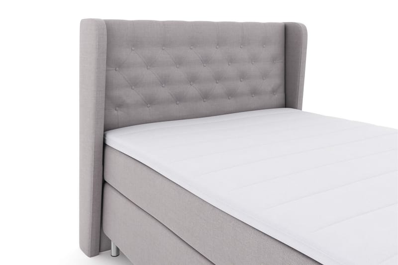 Select No 3 Komplet Sengepakke 140x200 Fast/Medium - Lysegrå/Metal - Møbler - Senge - Komplet sengepakke