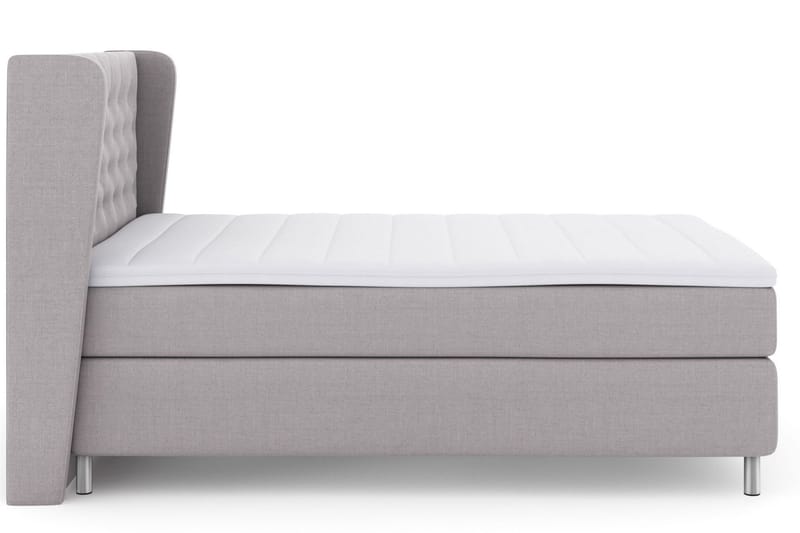Select No 3 Komplet Sengepakke 140x200 Fast/Medium - Lysegrå/Metal - Møbler - Senge - Komplet sengepakke