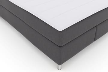 Select No 3 Komplet Sengepakke 140x200 Fast/Medium - Mørkegrå/Metal - Møbler - Senge - Komplet sengepakke