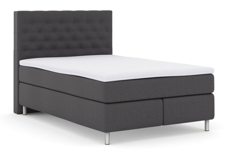 Select No 3 Komplet Sengepakke 140x200 Medium - Mørkegrå/Metal - Møbler - Senge - Komplet sengepakke