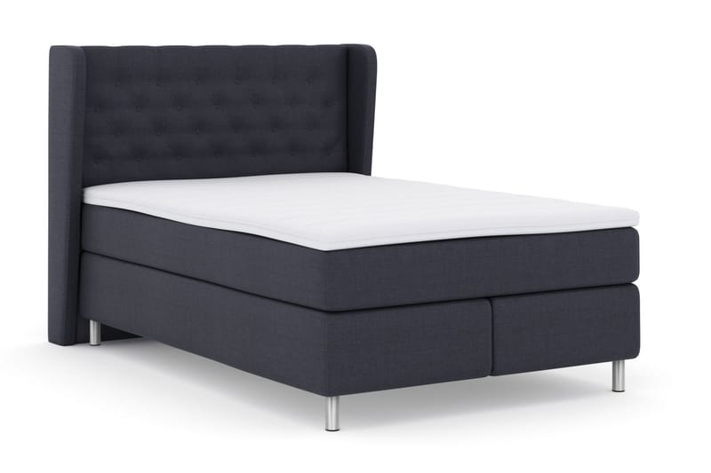 Select No 3 Komplet Sengepakke 160x200 Fast - Blå/Metal - Møbler - Senge - Komplet sengepakke