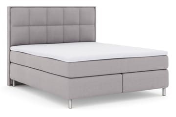 Select No 3 Komplet Sengepakke 160x200 Medium - Lysegrå/Metal - Møbler - Senge - Komplet sengepakke