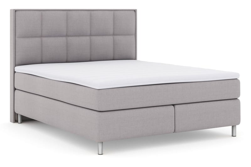Select No 3 Komplet Sengepakke 160x200 Medium - Lysegrå/Metal - Møbler - Senge - Komplet sengepakke