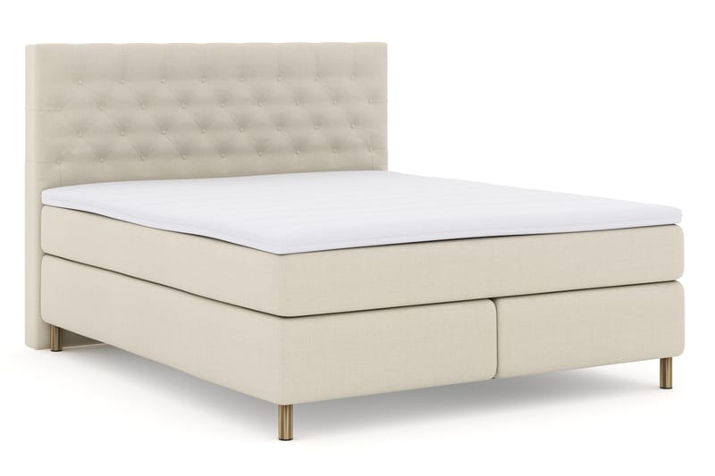 Select No 3 Komplet Sengepakke 180x200 Fast - Beige/Kobber - Møbler - Senge - Komplet sengepakke
