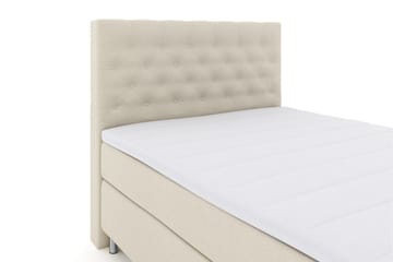 Select No 3 Kontinentalseng 140x200 Medium - Beige/metal - Møbler - Senge - Kontinentalsenge
