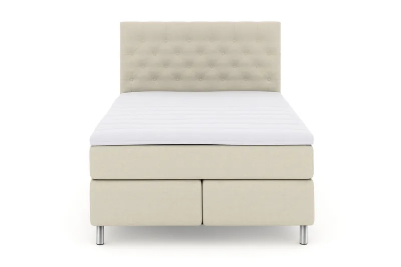 Select No 3 Kontinentalseng 160x200 hård/Medium, Beige/metal