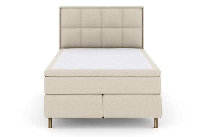 Select No 4 Komplet Sengepakke 140x200 Fast - Beige/Kobber - Møbler - Senge - Komplet sengepakke