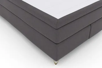 Select No 4 Komplet Sengepakke 140x200 Fast - Mørkegrå/Metal V-form - Møbler - Senge - Komplet sengepakke