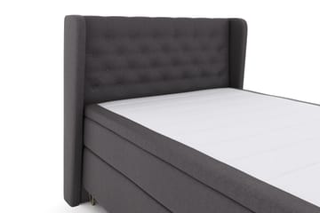 Select No 4 Komplet Sengepakke 140x200 Fast - Mørkegrå/Metal V-form - Møbler - Senge - Komplet sengepakke