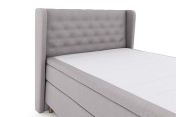 Select No 4 Komplet Sengepakke 140x200 Fast/Medium - Lysegrå/Kobber - Møbler - Senge - Komplet sengepakke