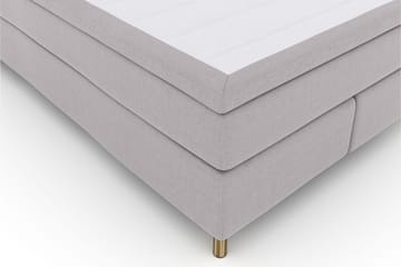 Select No 4 Komplet Sengepakke 140x200 Fast/Medium - Lysegrå/Kobber - Møbler - Senge - Komplet sengepakke