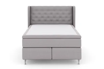 Select No 4 Komplet Sengepakke 140x200 Fast/Medium - Lysegrå/Sølv - Møbler - Senge - Komplet sengepakke