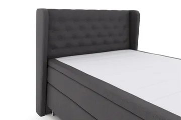 Select No 4 Komplet Sengepakke 140x200 Fast/Medium - Mørkegrå/Sølv - Møbler - Senge - Komplet sengepakke