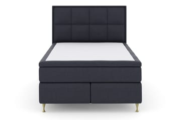 Select No 4 Komplet Sengepakke 160x200 Fast/Medium - Blå/Guld - Møbler - Senge - Komplet sengepakke