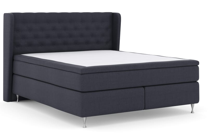 Select No 4 Komplet Sengepakke 180x200 Fast - Blå/Sølv - Møbler - Senge - Komplet sengepakke