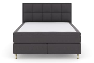Select No 4 Komplet Sengepakke 180x200 Fast/Medium - Mørkegrå/Guld - Møbler - Senge - Komplet sengepakke