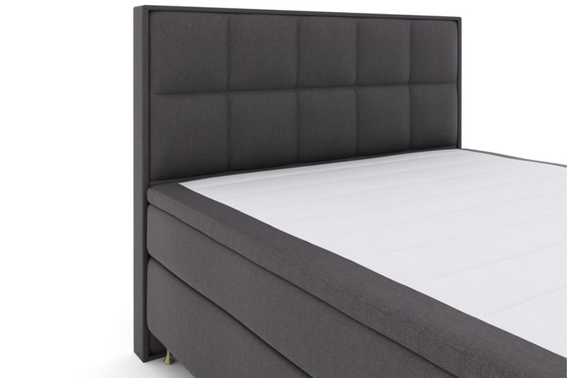 Select No 4 Komplet Sengepakke 180x200 Fast/Medium - Mørkegrå/Guld - Møbler - Senge - Komplet sengepakke