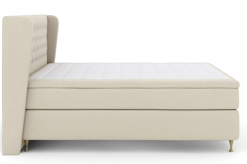 Select No 4 Komplet Sengepakke 180x200 Medium - Beige/Guld - Møbler - Senge - Komplet sengepakke