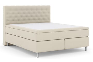 Select No 4 Kontinentalseng 180x200 Medium - Beige/metal - Møbler - Senge - Kontinentalsenge