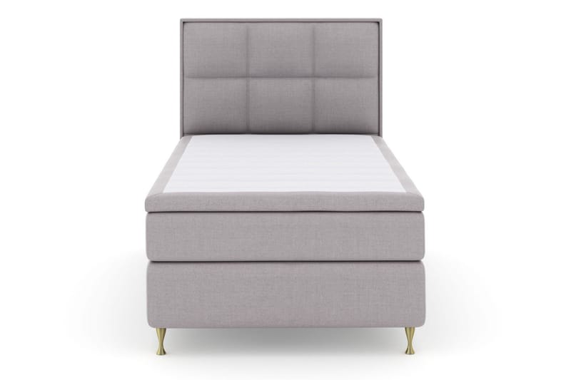 Select No 5 Komplet Sengepakke 120x200 Fast Latex - Lysegrå/Guld - Møbler - Senge - Komplet sengepakke