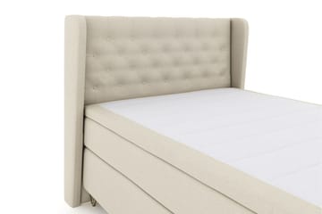 Select No 5 Komplet Sengepakke 140x200 Fast/Medium Latex - Beige/Metal V-form - Møbler - Senge - Komplet sengepakke