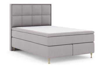 Select No 5 Komplet Sengepakke 140x200 Fast/Medium Latex - Lysegrå/Guld - Møbler - Senge - Komplet sengepakke