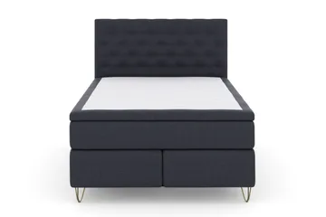 Select No 5 Komplet Sengepakke 160x200 Fast/Medium Latex - Blå/Metal V-form - Møbler - Senge - Komplet sengepakke