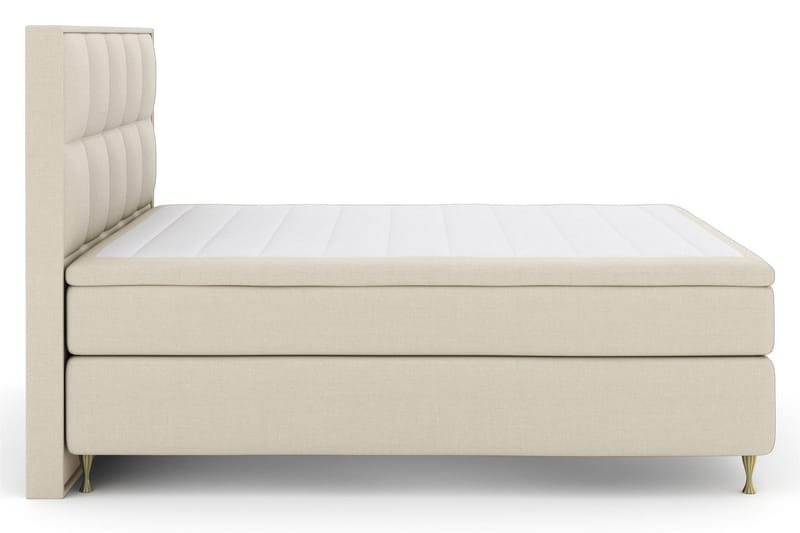 Select No 5 Komplet Sengepakke 180x200 Fast Watergel - Beige/Guld - Møbler - Senge - Komplet sengepakke