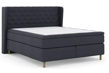 Select No 5 Komplet Sengepakke 180x200 Medium Latex - Blå/Kobber - Møbler - Senge - Komplet sengepakke